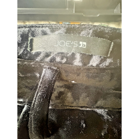 Joe's Womens Velvet Pants Jeans W30 Black Stretch The Charlie High Rise Skinny - Picture 3 of 5